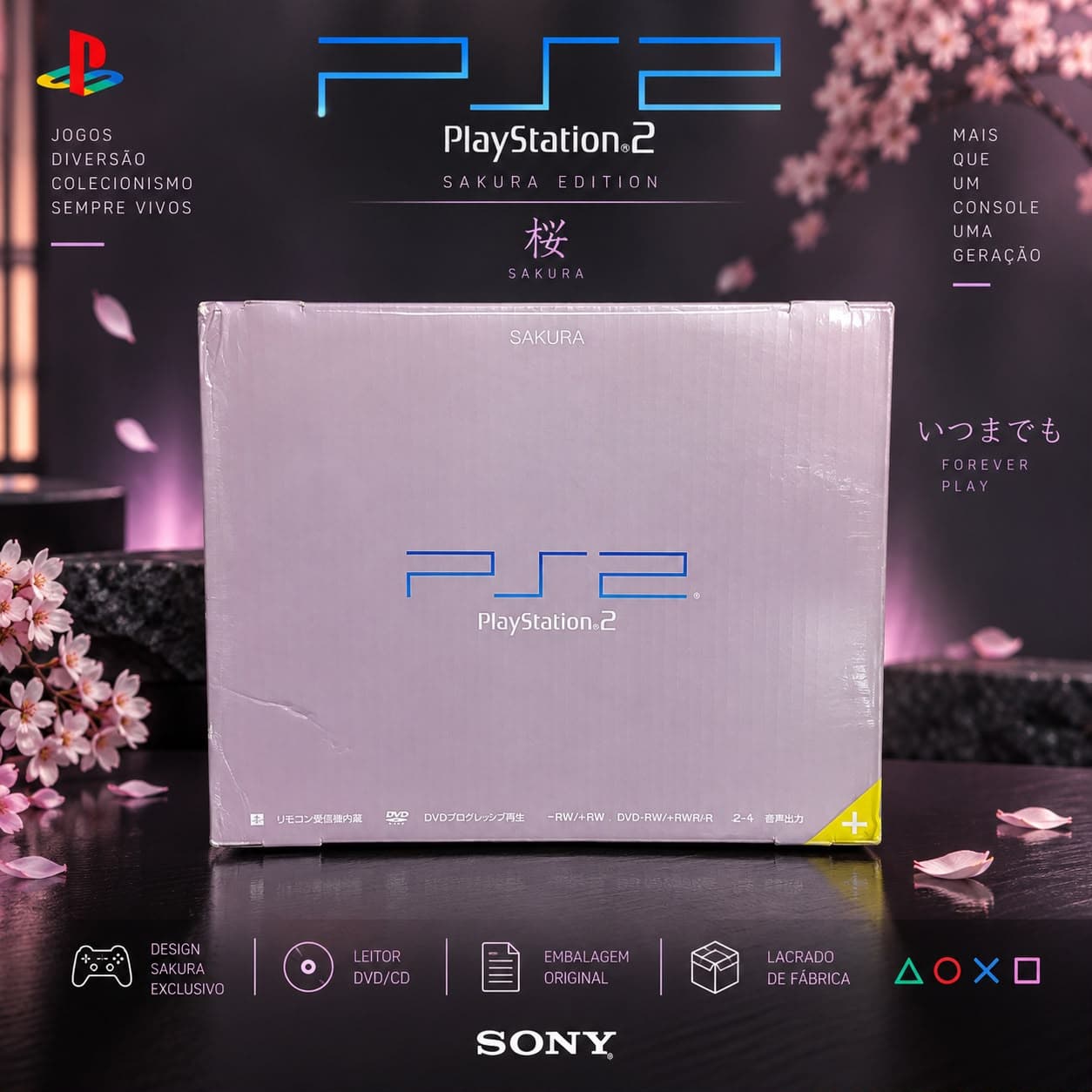 PlayStation 2 Sakura Edition (Lacrado) — foto 1